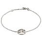 Bracelet en argent 925 (1,36 g), ajustable sur chaîne avec médaille Arbre de Vie Ø 1,1 cm. Livré en boîte.
